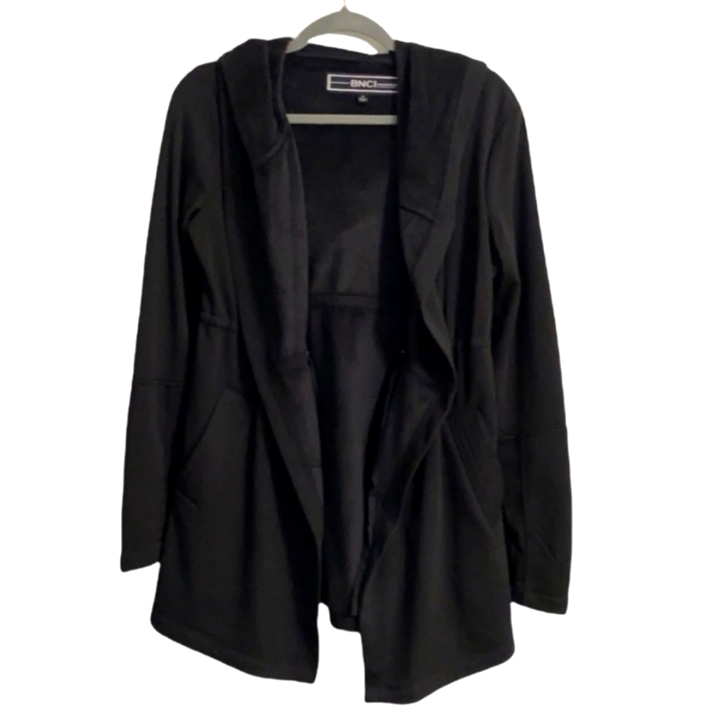 Bnci Open Front Drawstring Waist Side Pocket Hood… - image 1